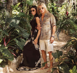 Claudio Caniggia With Wife Sofia Bonelli Wallpaper