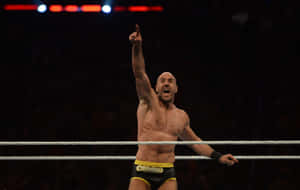 Claudio Castagnoli Pointing Up Wrestlemania 37 Wallpaper