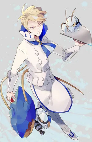 Clawitzer And Clauncher With Trainer Wallpaper