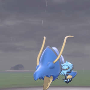 Clawitzer During A Rainy Day Wallpaper