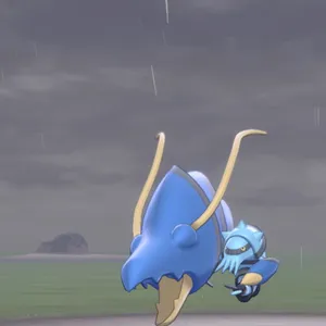 Clawitzer During A Rainy Day Wallpaper