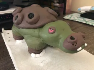 Clay Figure Of Hippowdon Wallpaper