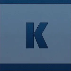 Clean Denim K Alphabet Wallpaper