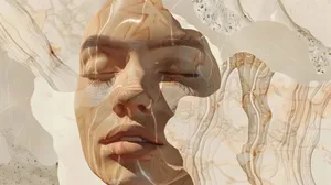 Clean Girl Aesthetic Facial Abstract Wallpaper