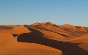 Clear Sky Sand Dune Wallpaper