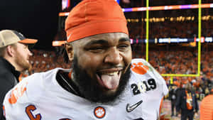 Clemson Player Celebration Moment Wallpaper