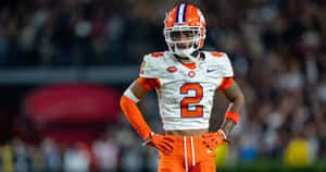 Clemson Player Number2 On Field Wallpaper