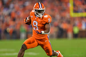 Clemson Running Back Action Shot Wallpaper