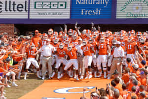 Clemson Tigers Football Entrance To Memorial Stadium Wallpaper