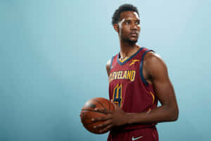 Cleveland Basketball Player Portrait Wallpaper