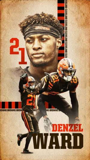 Cleveland Browns Denzel Wardi Phone Wallpaper Wallpaper