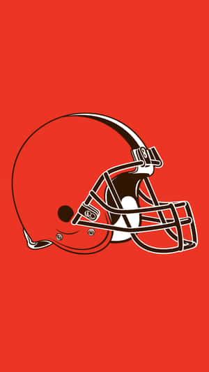 Cleveland Browns Helmet Illustration Wallpaper