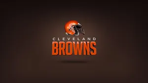 Cleveland Browns Logo On A Dark Background Wallpaper