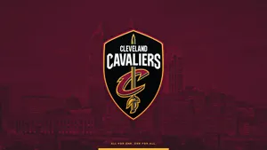 Cleveland Cavaliers Monochromatic Maroon Wallpaper