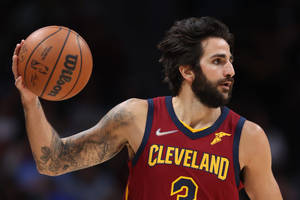 Cleveland Ricky Rubio Close-up Shot Wallpaper