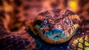 Close Up Anaconda Head Wallpaper