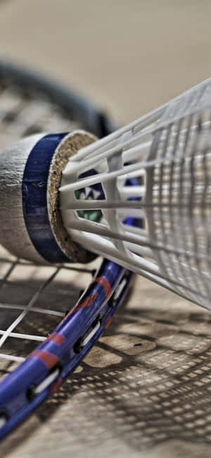 Close Up Badminton Racketand Shuttlecock.jpg Wallpaper