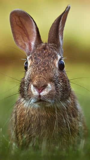 Close Up Cottontail Rabbit Wallpaper