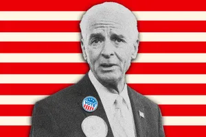 Close-up Image Of Charlie Crist With Striped Background Wallpaper