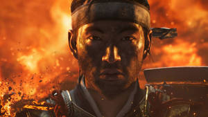 Close-up Jin Sakai Ghost Of Tsushima Wallpaper