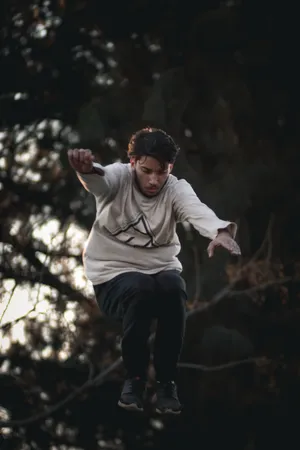 Close-up Man Parkour Wallpaper