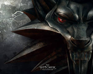 “close Up Of A Witcher Metal Medallion” Wallpaper