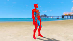 Close-up Of An Arachnid On A Leaf Wallpaper