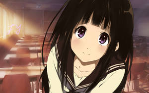 Close-up Of Eru From Hyouka Wallpaper