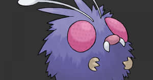 Close-up Photo Of Venonat Looking Up Wallpaper