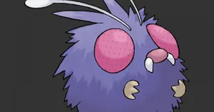 Close-up Photo Of Venonat Looking Up Wallpaper