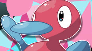 Close-up Porygon2 Abstract Background Wallpaper