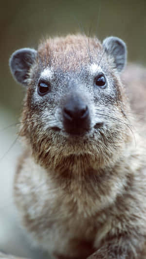 Close Up Rock Hyrax Portrait Wallpaper