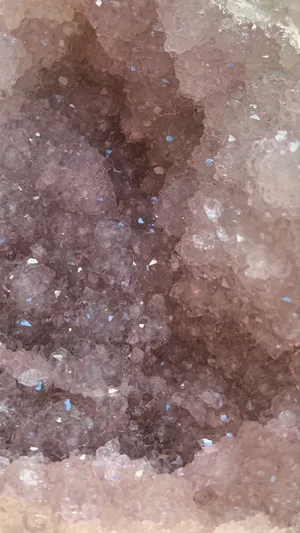 Close Up Rose Quartz Crystal Texture Wallpaper