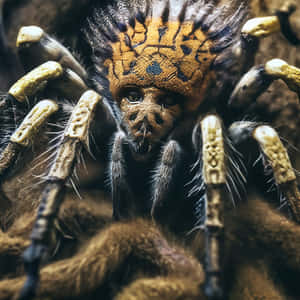 Close Up Tarantula Faceand Fangs.jpg Wallpaper