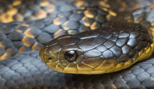 Close Up Tiger Snake Scales Wallpaper