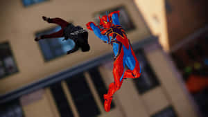 Close-up View Of A Fascinating Arachnid In Its Natural Habitat Wallpaper