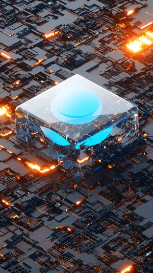 Close-up View Of A Modern Chipset Wallpaper