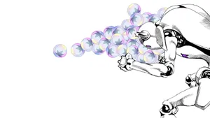 Close-up View Of Water Droplets On A Soft Feather Wallpaper