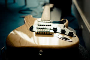 Closeup Electric Bass Guitar Wallpaper