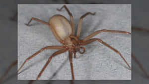 Closeup Of A Brown Recluse Spider In Its Natural Habitat Wallpaper