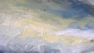 Closeup Textured Oil Painting Brushstrokes Wallpaper