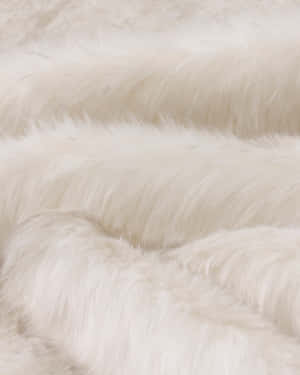 Closeup Textureof White Faux Fur Wallpaper