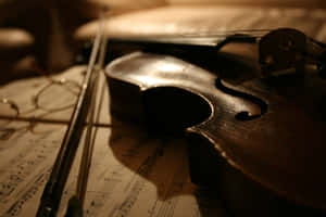 Closing Your Eyes, Allowing The Sounds Of Classical Music To Overwhelm You. Wallpaper