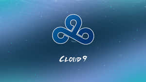 Cloud 9 Logo On A Blue Background Wallpaper