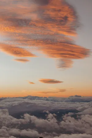 Cloud Aesthetic With Different Colors Wallpaper