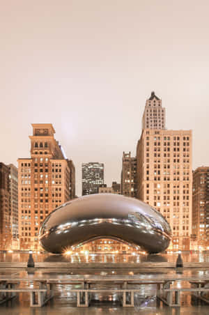 Cloud Gate At Millennium Park Wallpaper