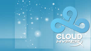 Cloud Hyperx Logo On A Blue Background Wallpaper