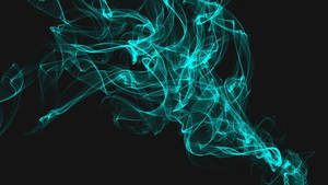 Cloud Of Mysterious Blue-green Smoke Wallpaper