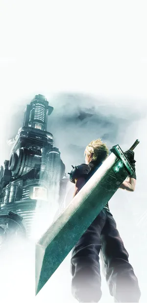 Cloud_ Strife_ Mako_ Reactor_ Background Wallpaper
