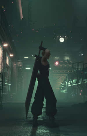 Cloud Strife Midgar Night F F7 R.jpg Wallpaper